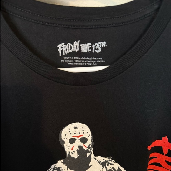 Friday The 13th Jason Voorhees black graphic T-shirt unisex, NEW - Picture 4 of 5